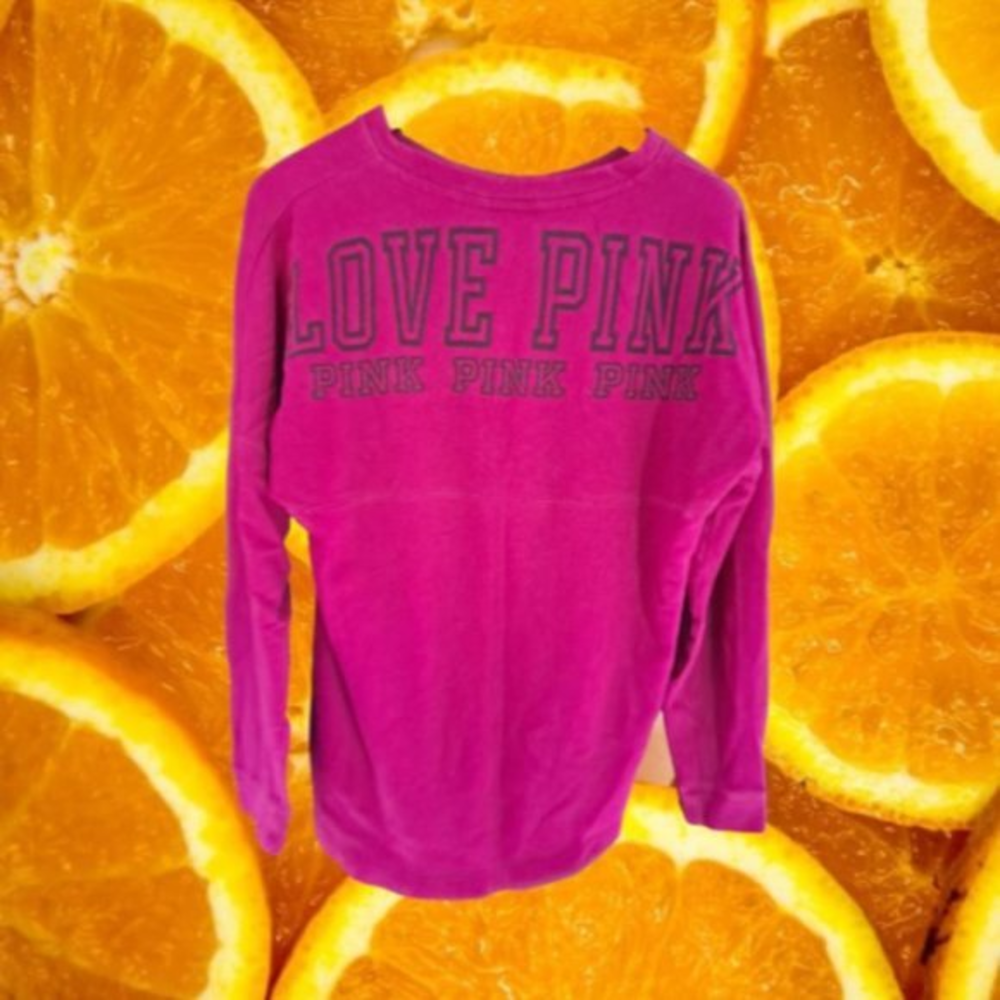 LOVE Pink Long Sleeve Sweatshirt Size Small‎